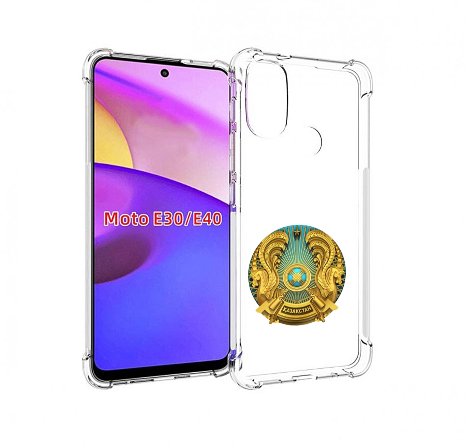 

Чехол бампер MyPads герб-казахстана для Motorola Moto E30., Прозрачный, Tocco