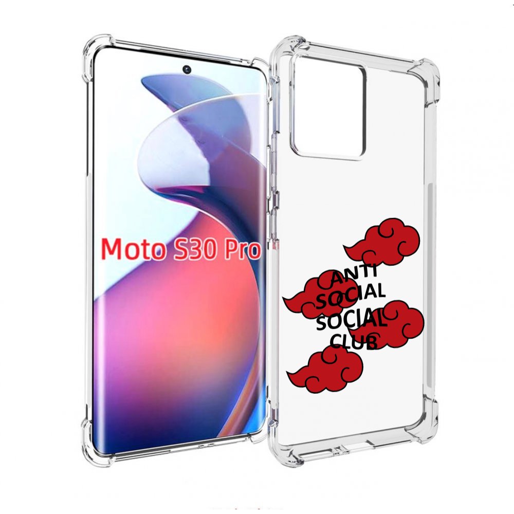

Чехол MyPads анти-социал-социал-клаб для Motorola Moto S30 Pro, Прозрачный, Tocco