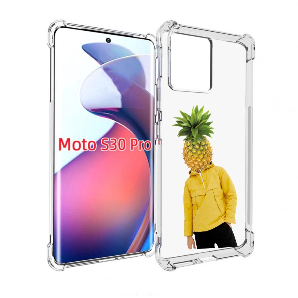 

Чехол MyPads ананасовая-голова для Motorola Moto S30 Pro, Прозрачный, Tocco