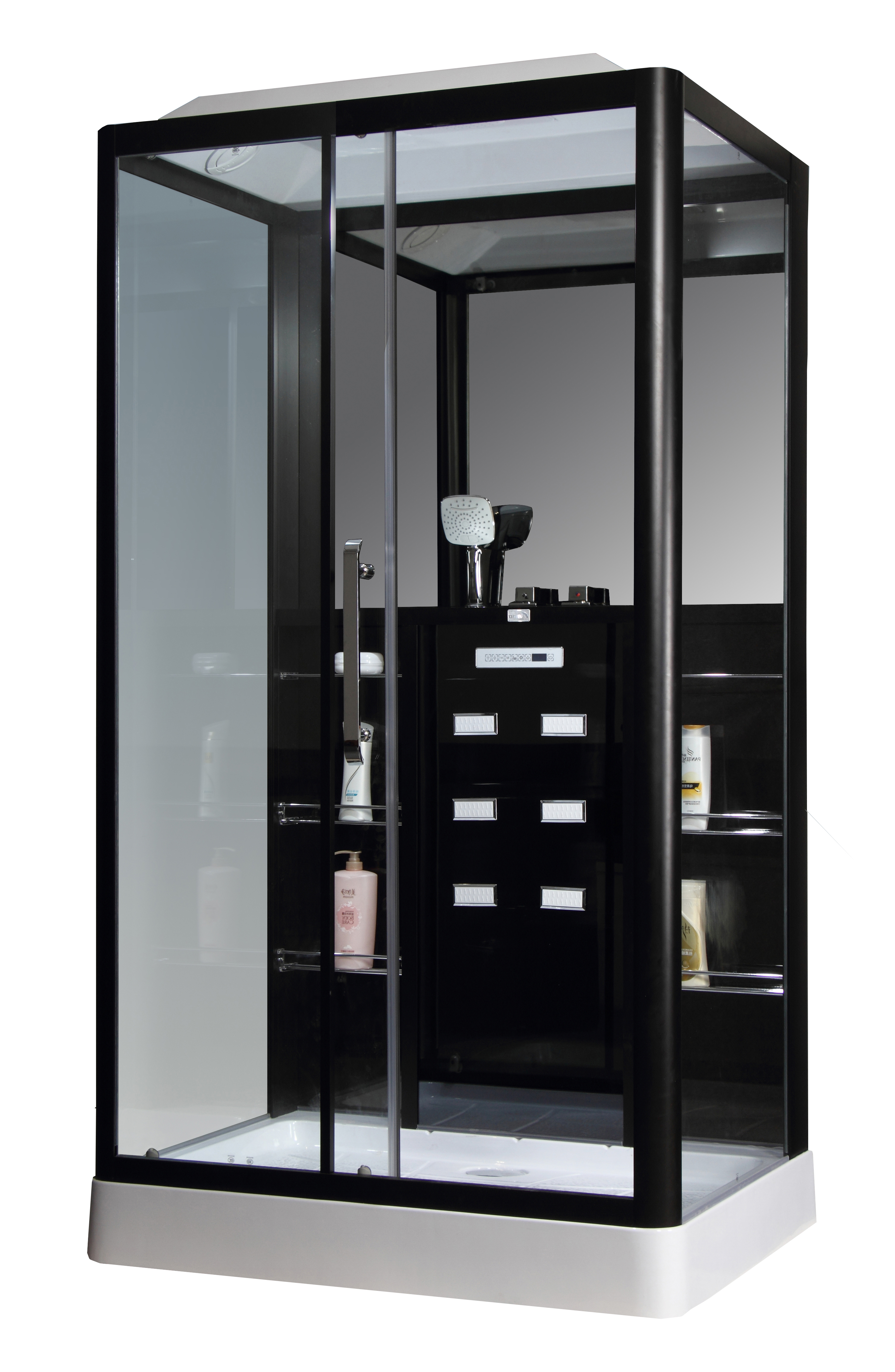 

Душевая кабина Loranto Selak CS 127-3A L 90х120х215 см черная (CS00035775)