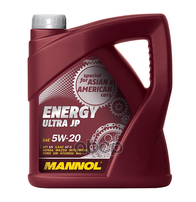

Моторное масло Mannol Energy Ultra Jp 5W20 4л