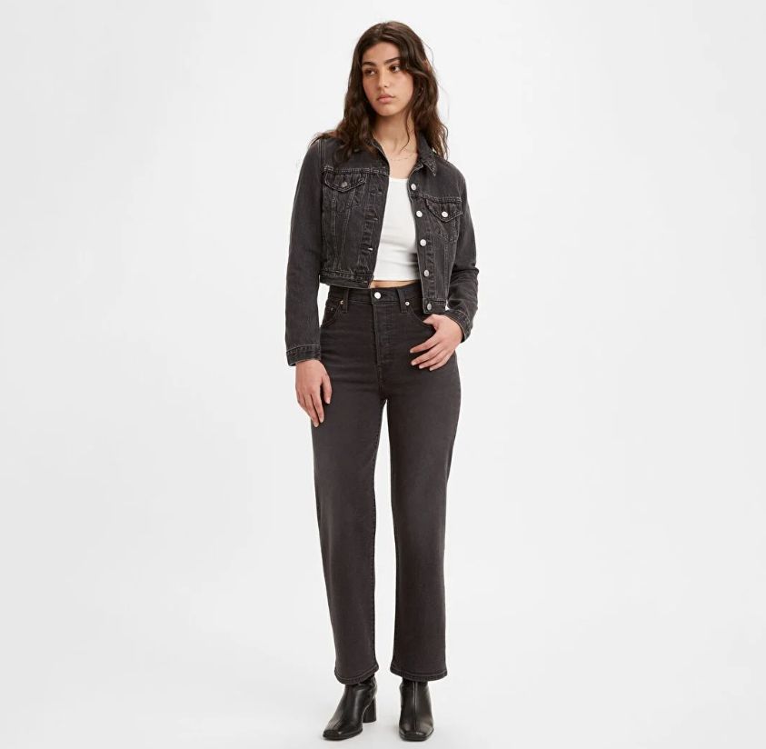 

Джинсы женские Levi's 726 черные W29/L29, Черный, 726
