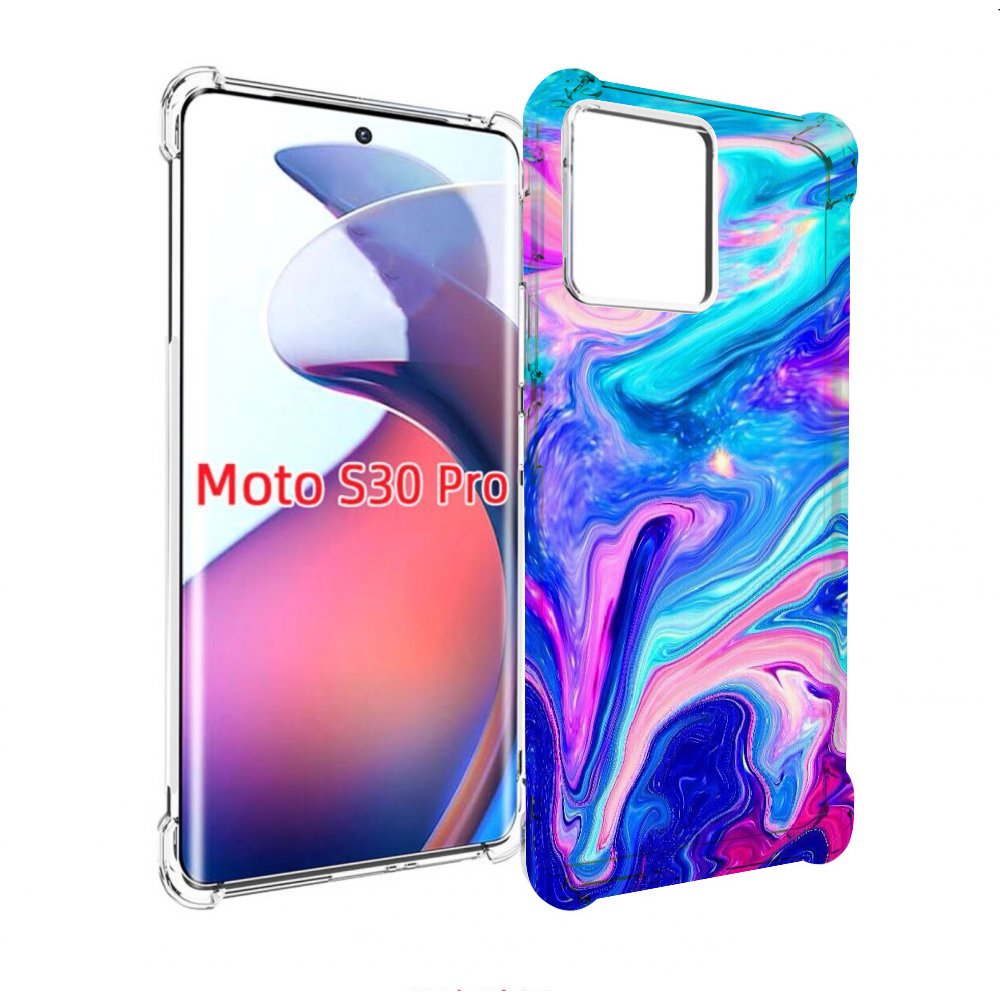 

Чехол MyPads акварельные-краски для Motorola Moto S30 Pro, Прозрачный, Tocco