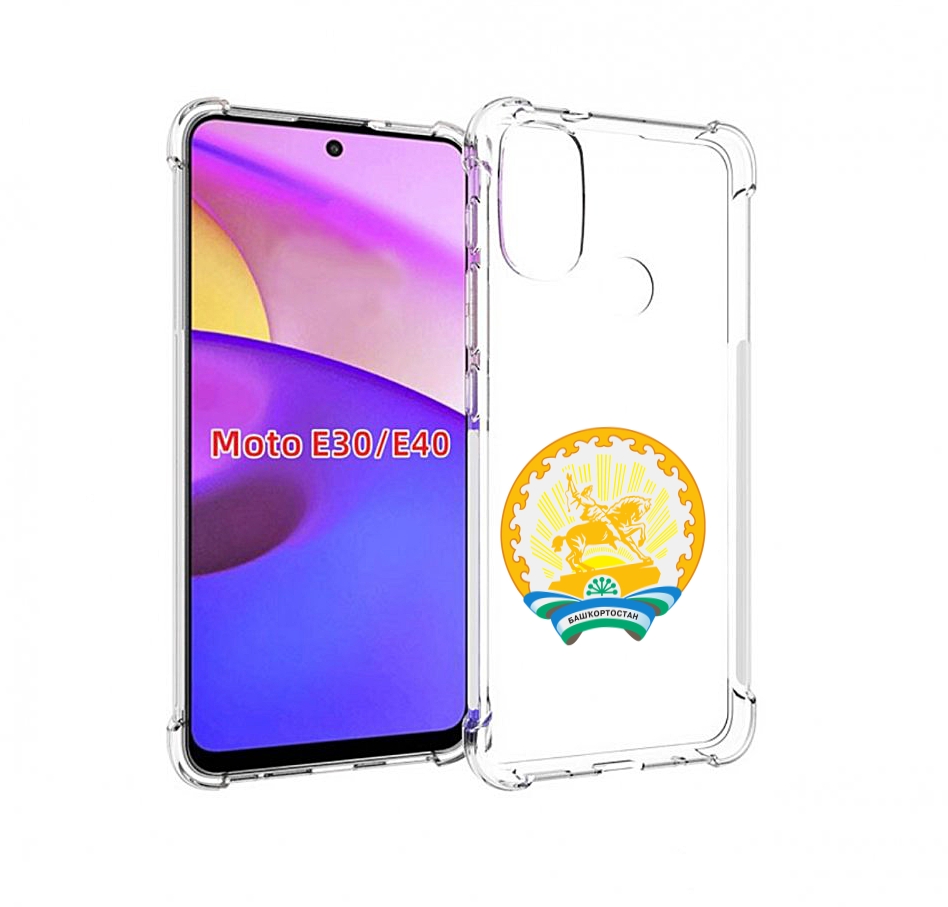 

Чехол бампер MyPads герб-башкортостан-уфа для Motorola Moto E30., Прозрачный, Tocco