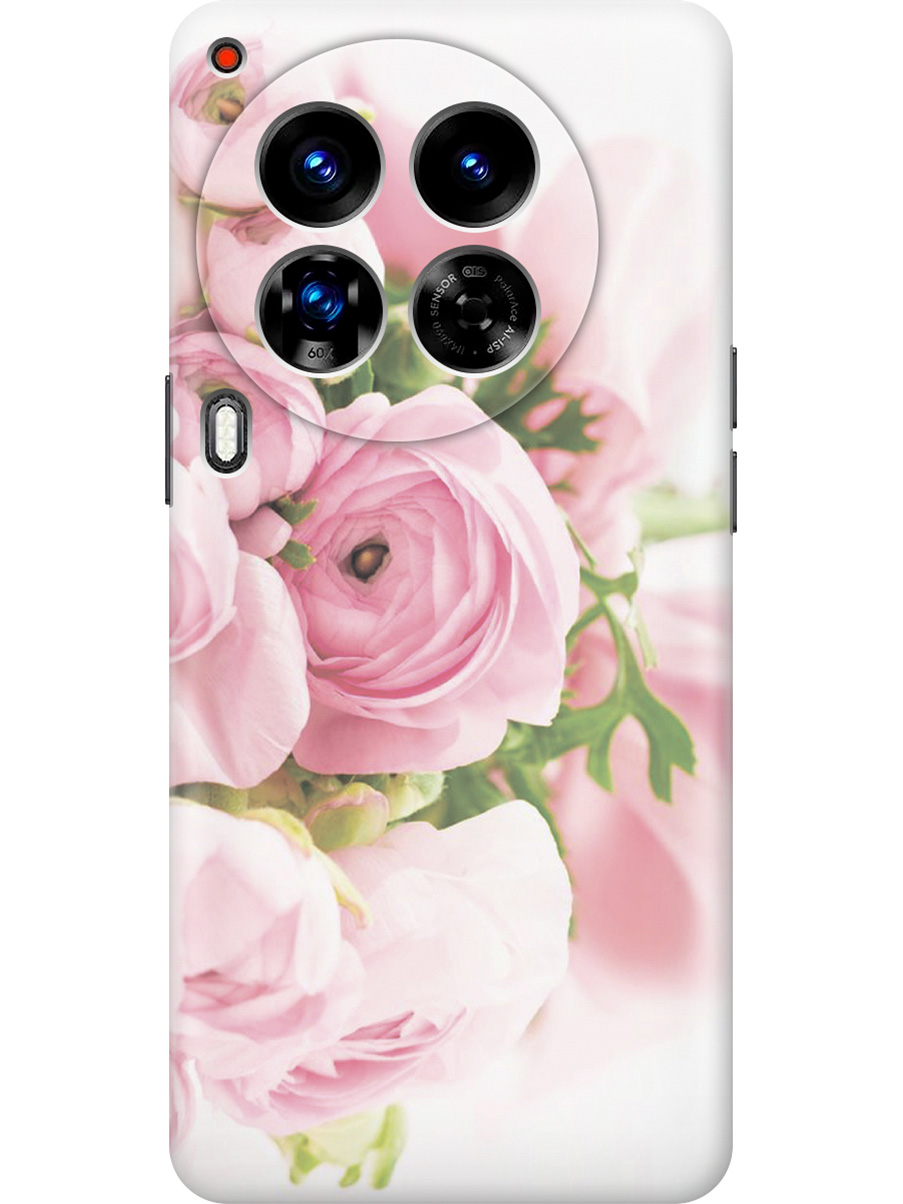 

Силиконовый чехол на Tecno Camon 30 Premier 5g с принтом "Розовые розы", Прозрачный;белый;розовый;серый, 782633021