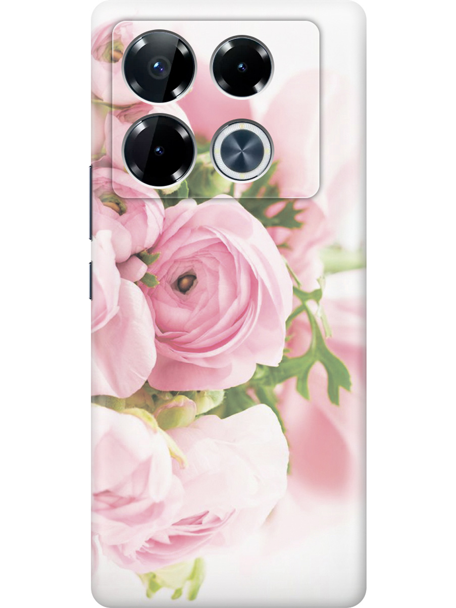 

Силиконовый чехол на Infinix Note 40 Pro / 40 Pro 5g / 40 Pro+ 5g с принтом "Розовые розы", Прозрачный;белый;розовый;серый, 782627021