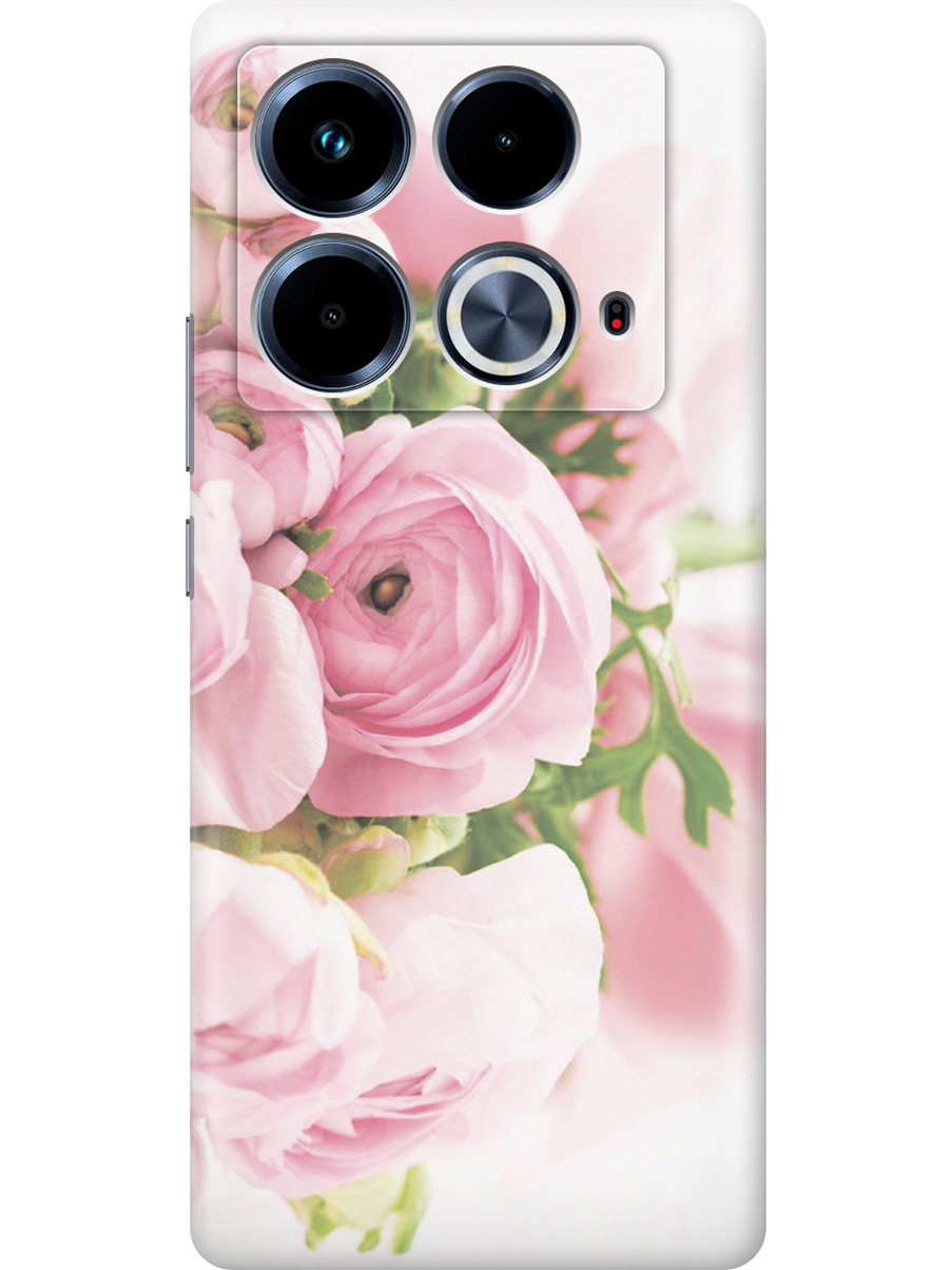 

Силиконовый чехол на Infinix Note 40 с принтом "Розовые розы", Прозрачный;белый;розовый;серый, 782626421