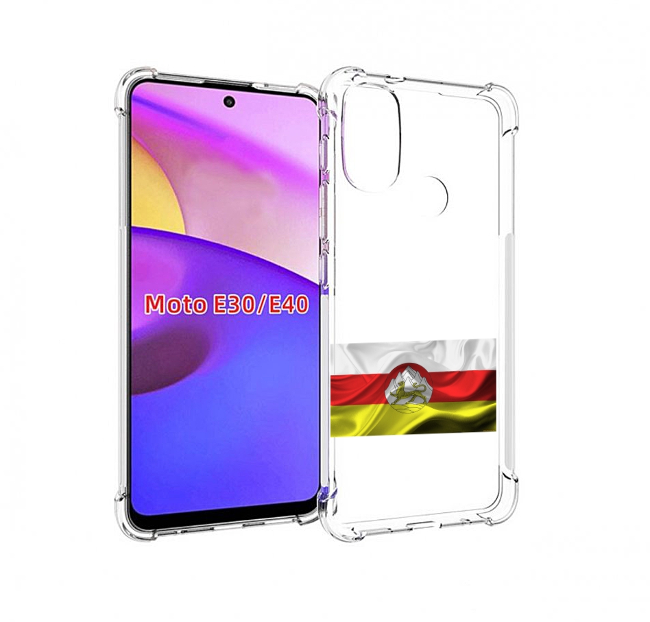 

Чехол бампер MyPads герб флаг южная осетия-1 для Motorola Moto E, Прозрачный, Tocco