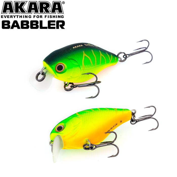 

Воблер Akara Babbler 40F 3 гр 1/9 oz 1,6 in A20, Разноцветный, Babbler