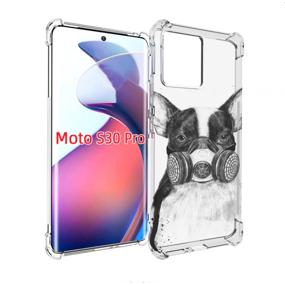 Чехол MyPads Французский бульдог для Motorola Moto S30 Pro