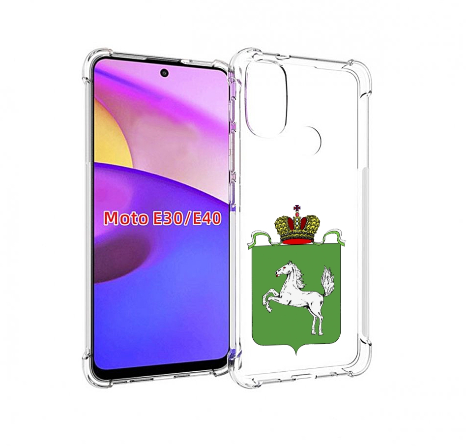 

Чехол бампер MyPads герб томская область для Motorola Moto E30., Прозрачный, Tocco