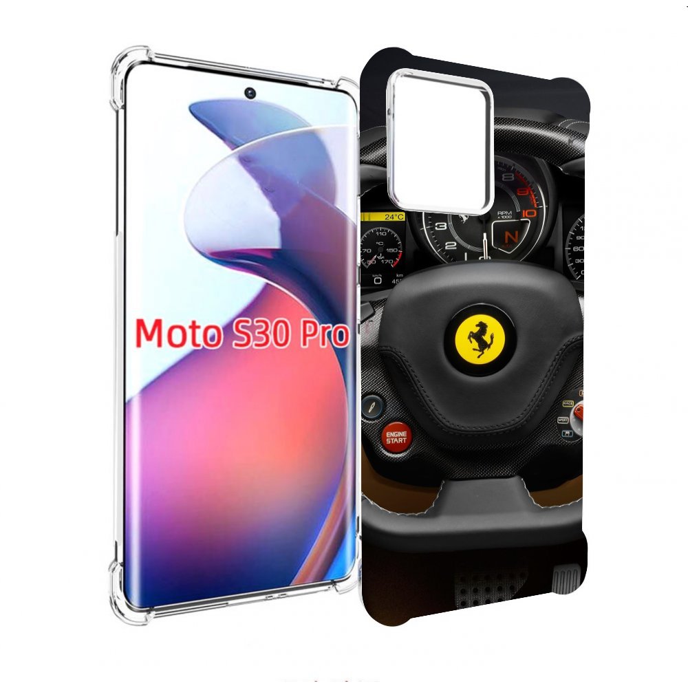 

Чехол MyPads Ферарри для Motorola Moto S30 Pro, Прозрачный, Tocco