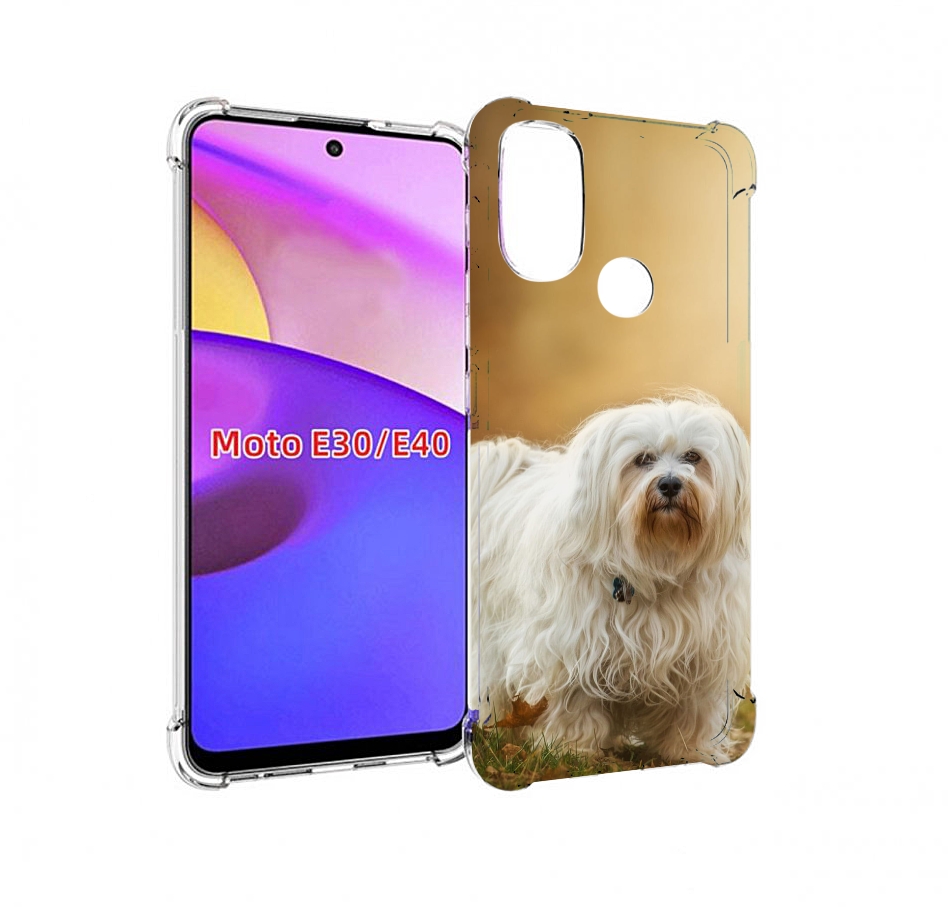 

Чехол бампер MyPads гаванскии бишон для Motorola Moto E30., Прозрачный, Tocco