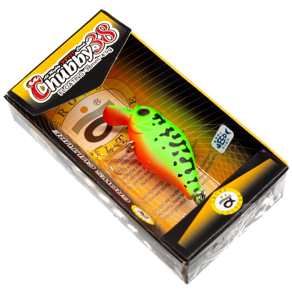 

Воблер Grows Culture Chubby 38f uv34 Chartreuse Coach 38 мм 4 гр плавающий до 1 м, Разноцветный, Chubby 38f