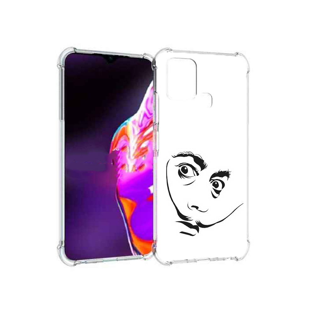 

Чехол MyPads Tocco для Infinix Hot 10s мужчина с длинными усами, Прозрачный, Tocco