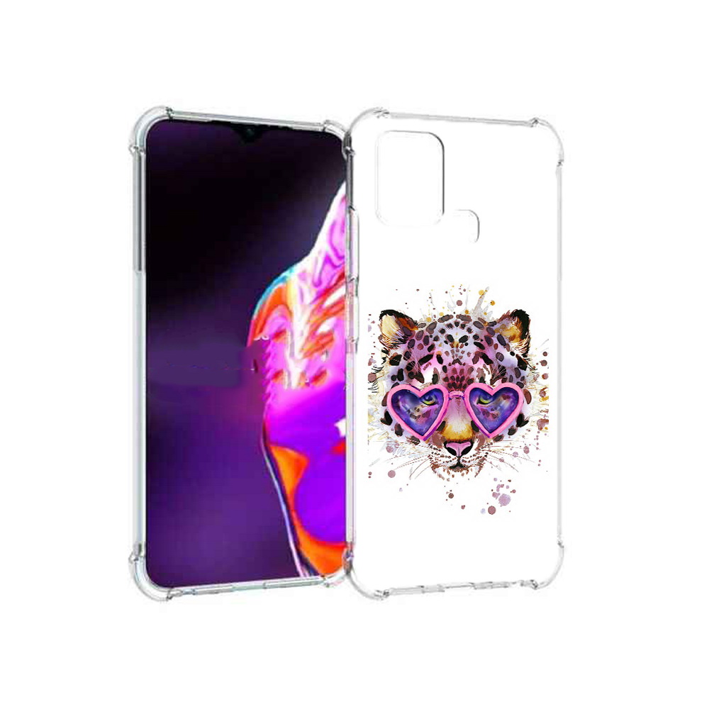 

Чехол MyPads Tocco для Infinix Hot 10s модный леопард, Прозрачный, Tocco