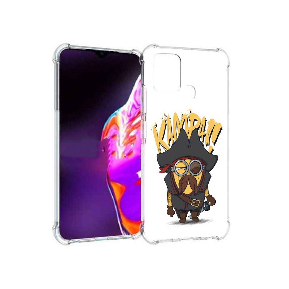 

Чехол MyPads Tocco для Infinix Hot 10s миньон пират, Прозрачный, Tocco