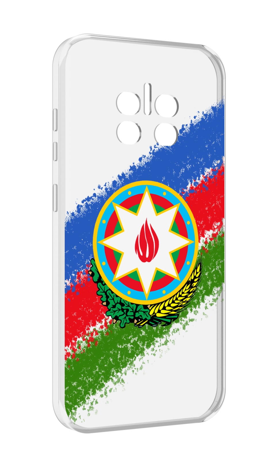 

Чехол MyPads герб флаг Азербайджана для Doogee V11, Прозрачный, Tocco