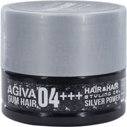 Гель для волос AGIVA Hair Gum Silver Power 04+++ для укладки, 200 мл