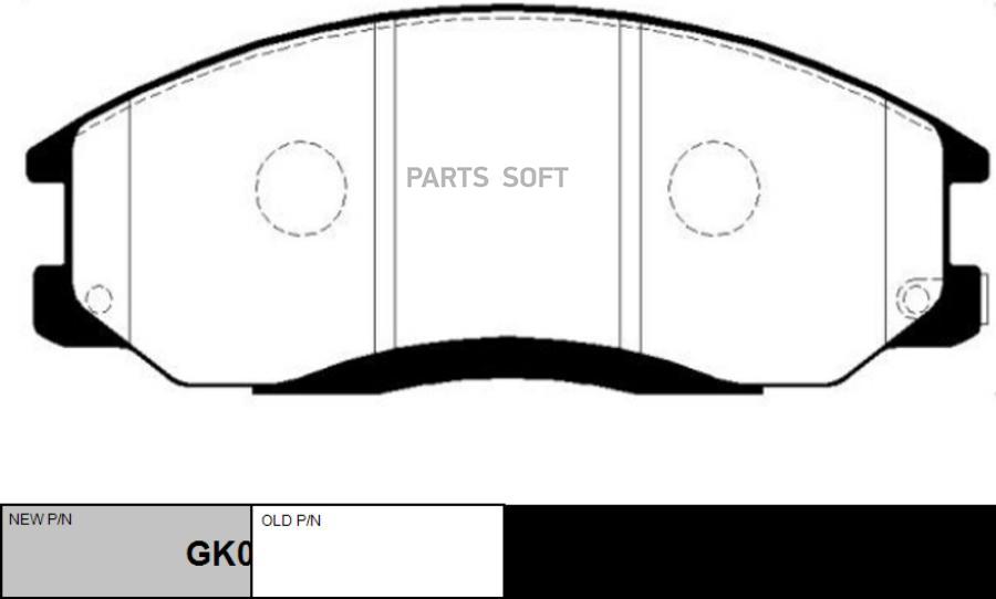 

Тормозные колодки Ctr GK0468