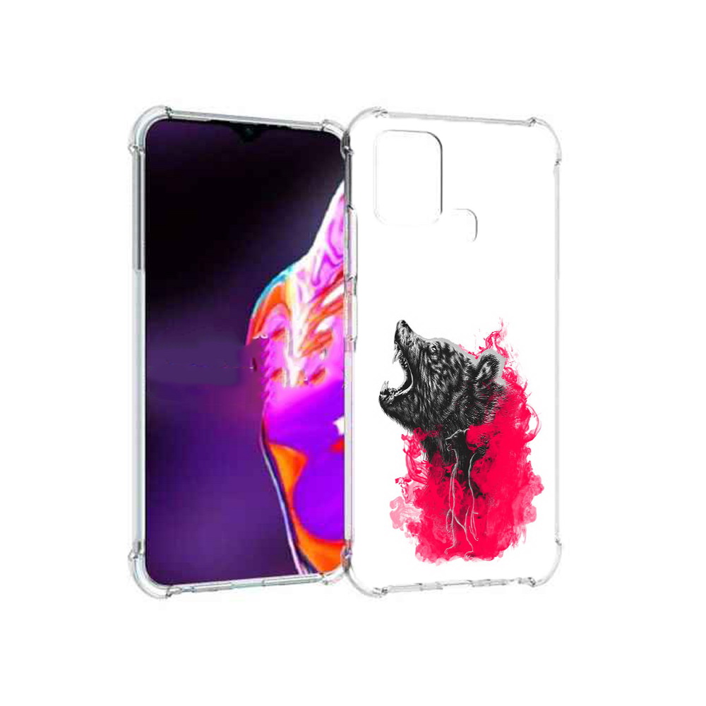 

Чехол MyPads Tocco для Infinix Hot 10s медведь в дымке, Прозрачный, Tocco