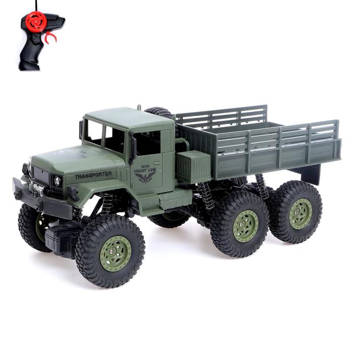 

Радиоуправляемая машинка Автоград Грузовик Фургон 6WD, полный привод, 1:16, цвет зеленый, Грузовик Фургон