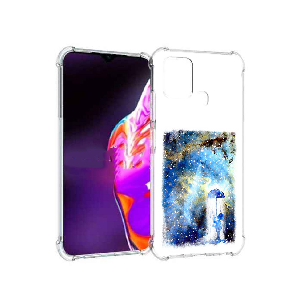 

Чехол MyPads Tocco для Infinix Hot 10s мальчик в небе, Прозрачный, Tocco
