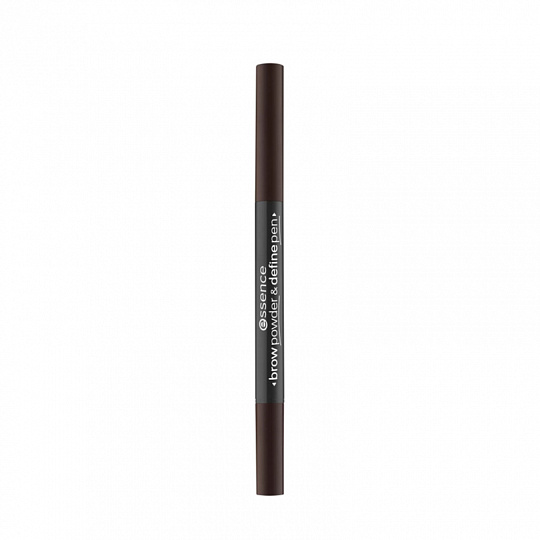 фото Контурный карандаш и пудра для бровей 2 в 1 essence brow powder & define pen 04 deep brown