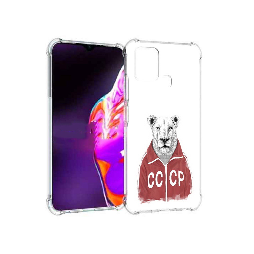 

Чехол MyPads Tocco для Infinix Hot 10s львица ссср, Прозрачный, Tocco