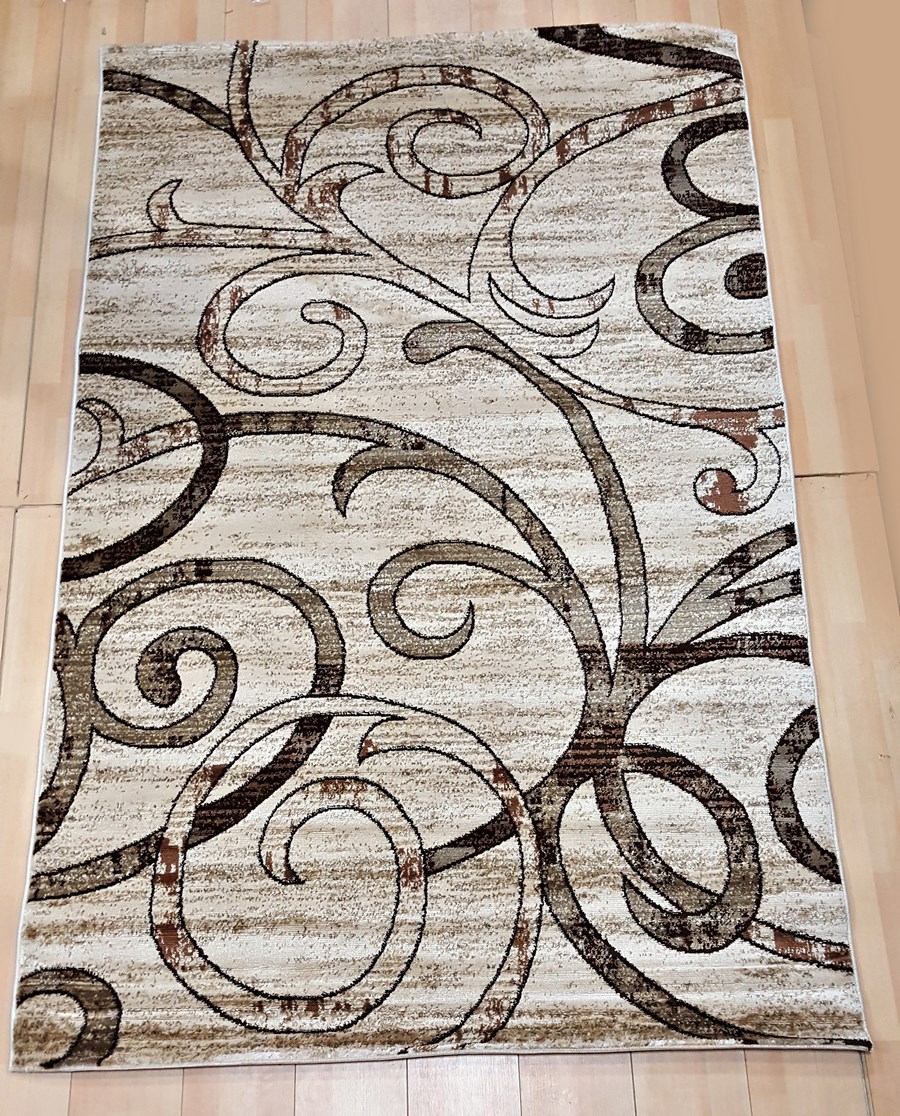 фото Ковер lara 4206r прямой кремовый/с.корич 300х500 sofia rugs