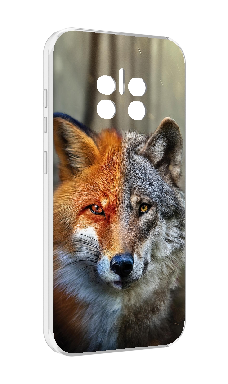 

Чехол MyPads волк-лиса для Doogee V11, Прозрачный, Tocco