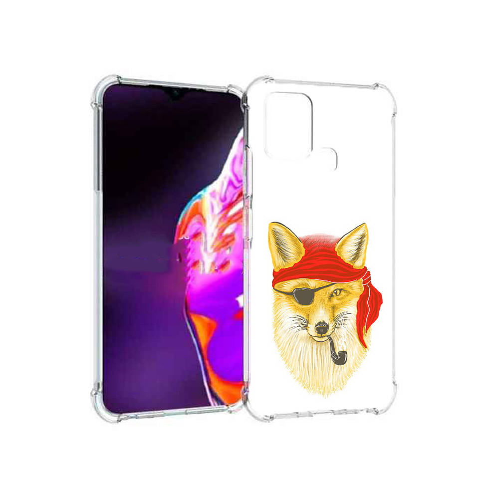 

Чехол MyPads Tocco для Infinix Hot 10s лиса-пират, Прозрачный, Tocco