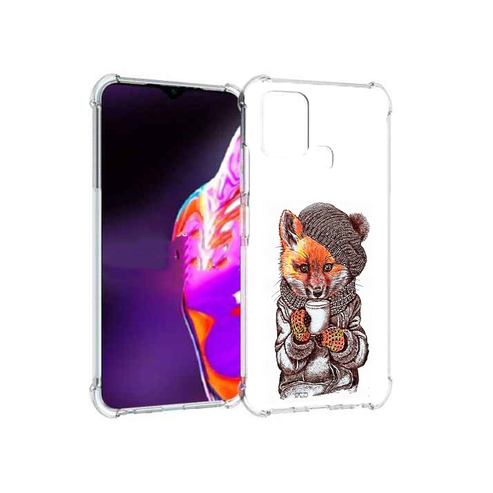 

Чехол MyPads Tocco для Infinix Hot 10s лиса в шапке, Tocco
