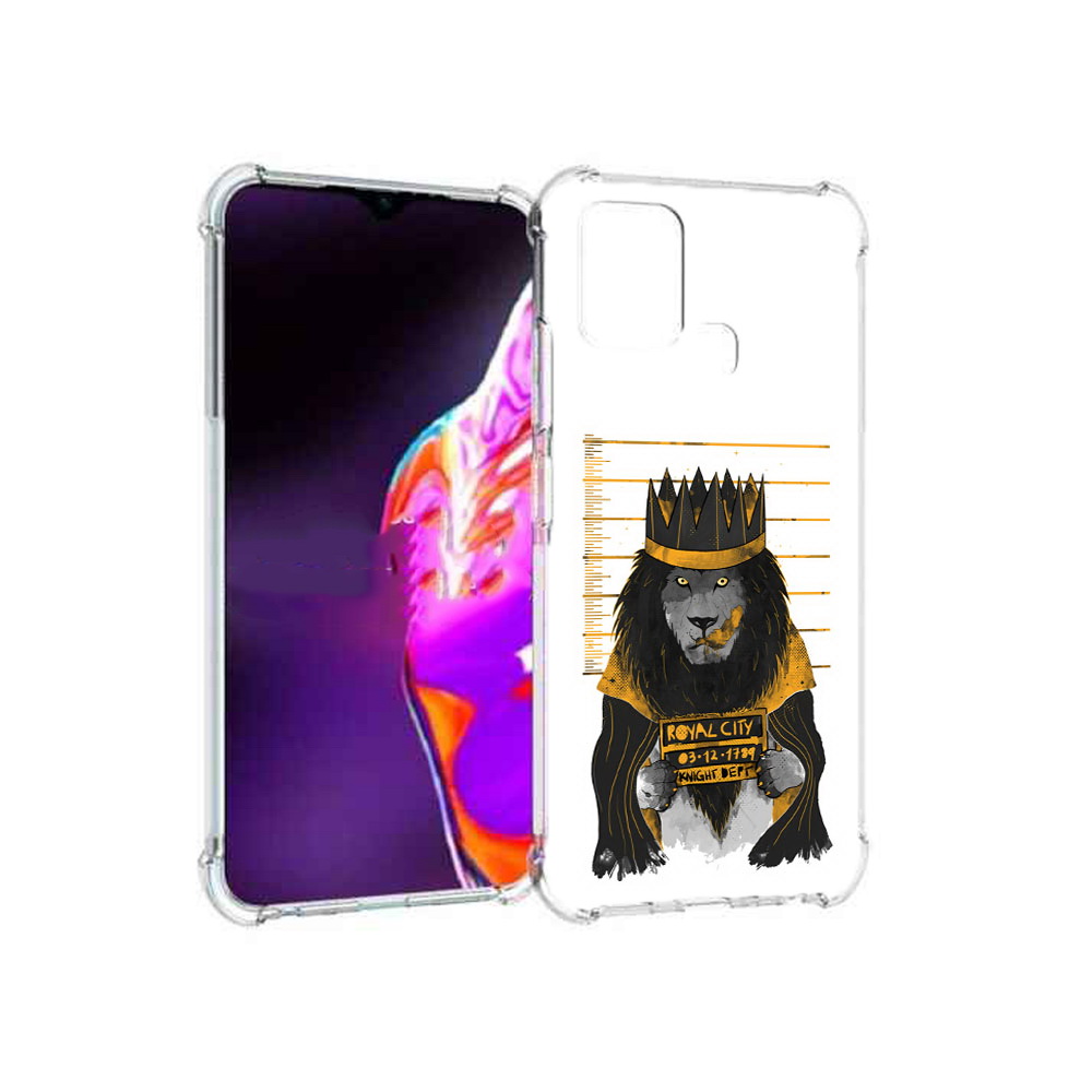 

Чехол MyPads Tocco для Infinix Hot 10s лев в законе, Прозрачный, Tocco
