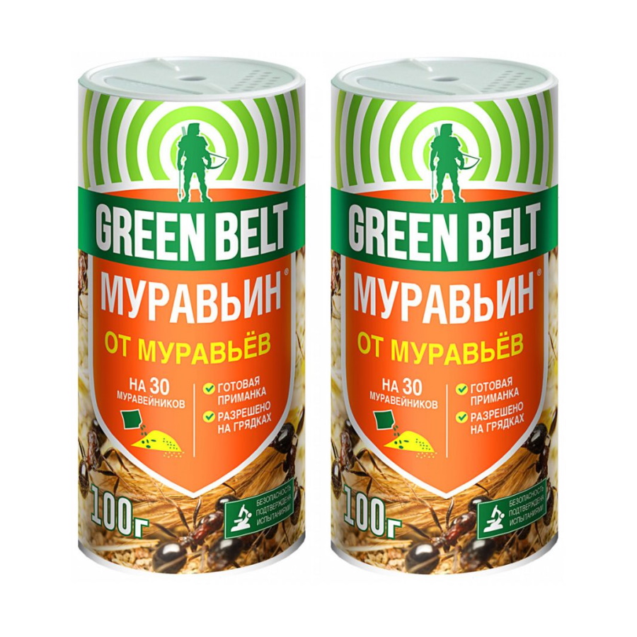 

Комплект Муравьин Green Belt 100 гр. х 2 шт, Комплект Муравьин Green Belt 100 гр. х 2 шт.