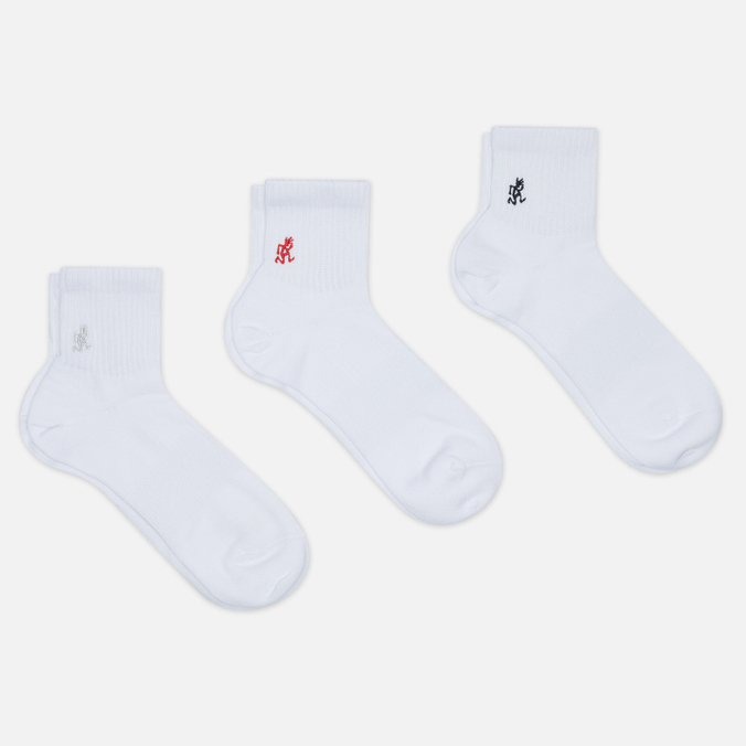 

Комплект носков унисекс Gramicci 3-Pack Basic Short белых 43-46, 3-Pack Basic Short