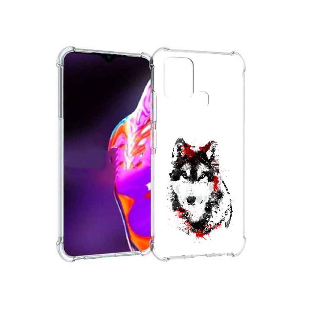 

Чехол MyPads Tocco для Infinix Hot 10s кровавый волк, Прозрачный, Tocco
