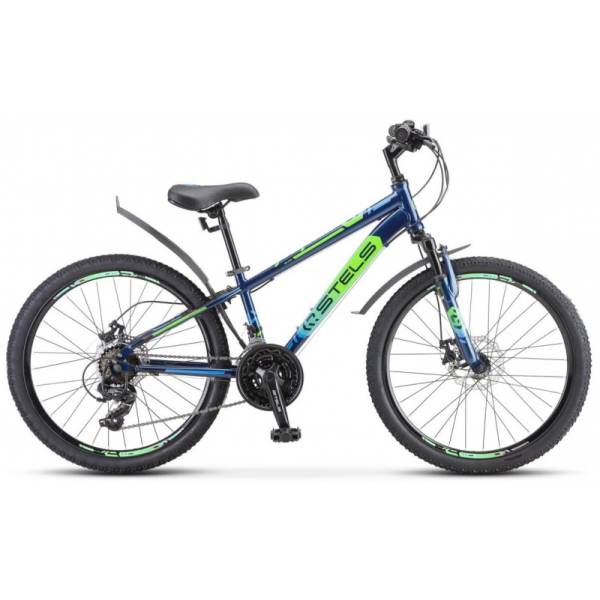 Велосипед 24 Stels Navigator 400 V F010 (рама 12) Синий/салатовый/голубой
