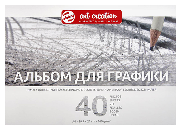 

Альбом Talens Art Creation для графики на спирали 21 х 29,7 см 40 л 160 г