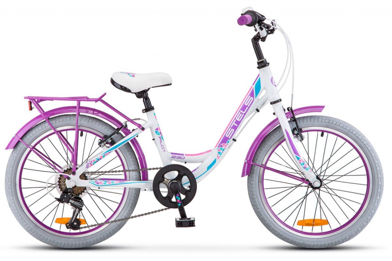 

Велосипед 20 Stels Pilot 230 Lady V010 (рама 12) (ALU рама) (6-ск.) Белый