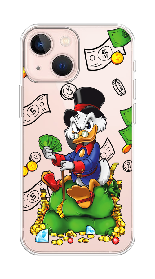 

Чехол на Apple iPhone 13 mini "Scrooge Richness", Черный;синий;зеленый, 14150-1