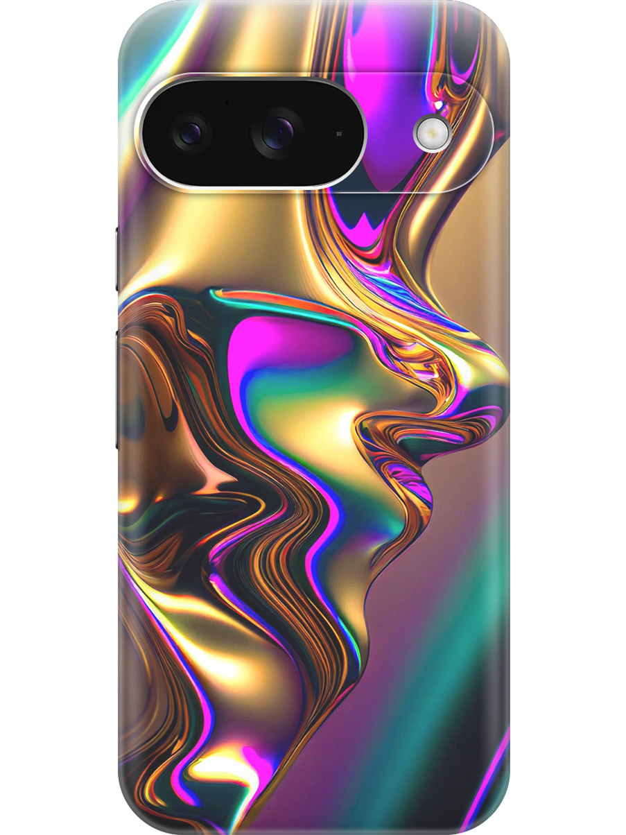 

Силиконовый чехол на Google Pixel 9 с принтом "Золотистая абстракция", Прозрачный;золотистый;фиолетовый, 784809731