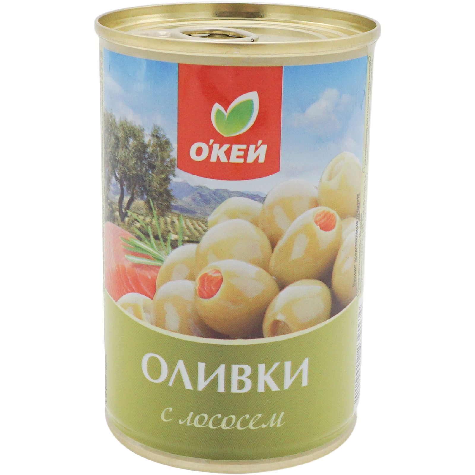 

Оливки Окей с лососем 300 г