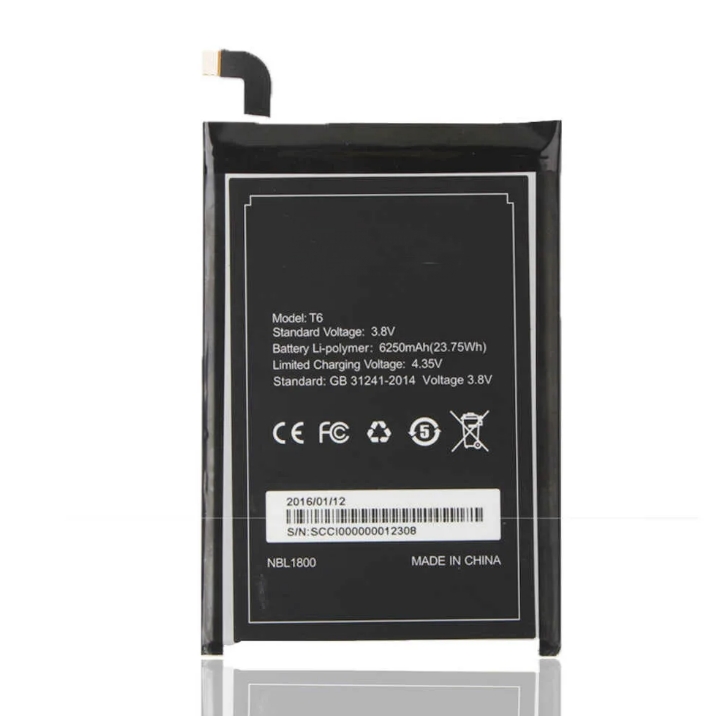 

Аккумуляторная батарея MyPads 6250mah на телефон DOOGEE HOMTOM HT6