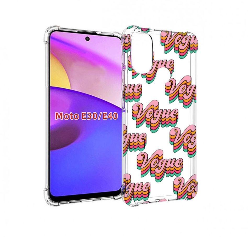 

Чехол бампер MyPads вогуе для Motorola Moto E30., Прозрачный, Tocco