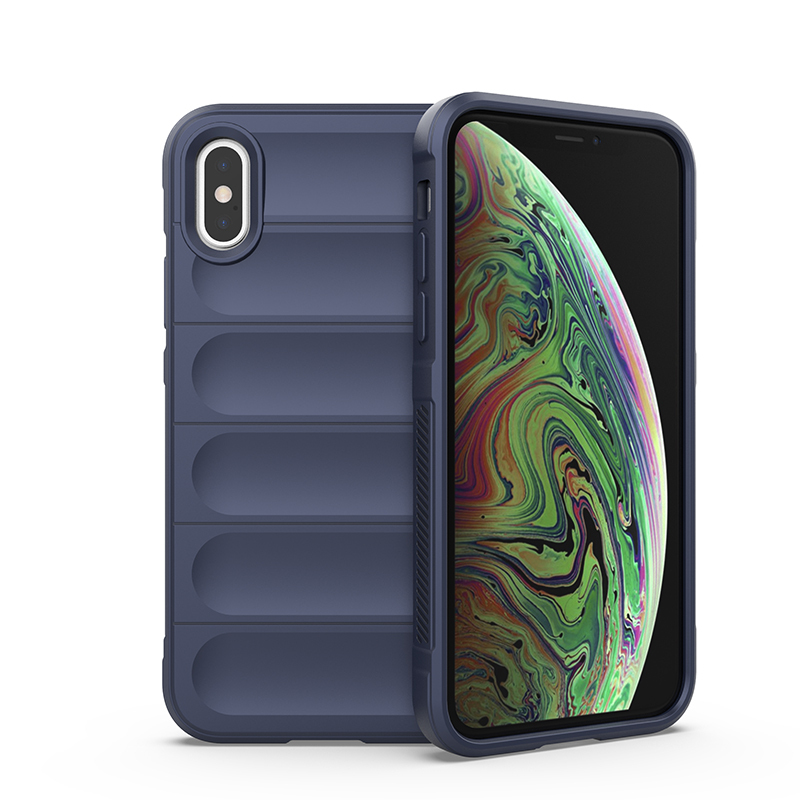 

Противоударный чехол Flexible Case для iPhone X / XS, синий, Flexible Case