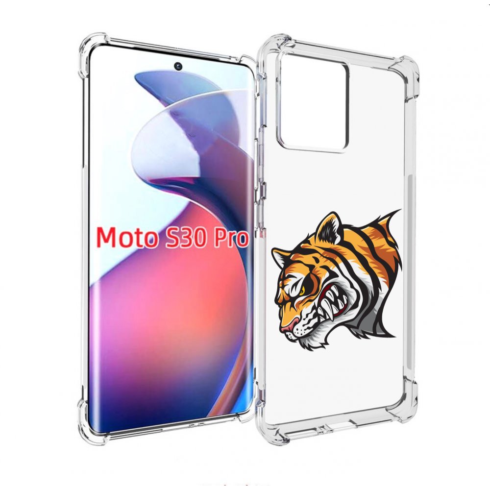 

Чехол MyPads Тигр для Motorola Moto S30 Pro, Прозрачный, Tocco