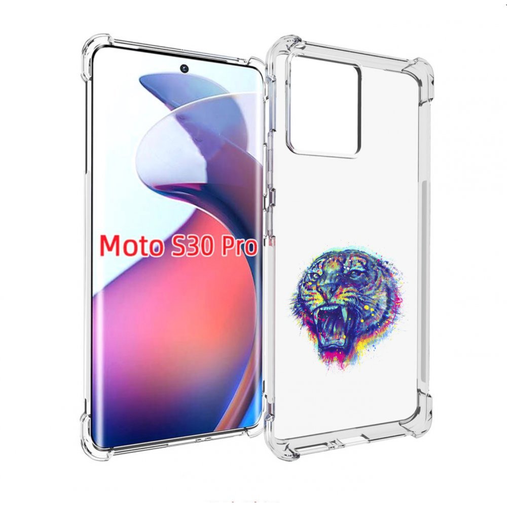 

Чехол MyPads Тигр 2 для Motorola Moto S30 Pro, Прозрачный, Tocco