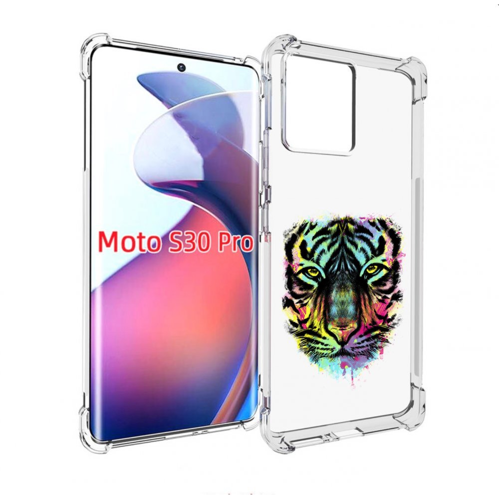 

Чехол MyPads Тигр 1 для Motorola Moto S30 Pro, Прозрачный, Tocco