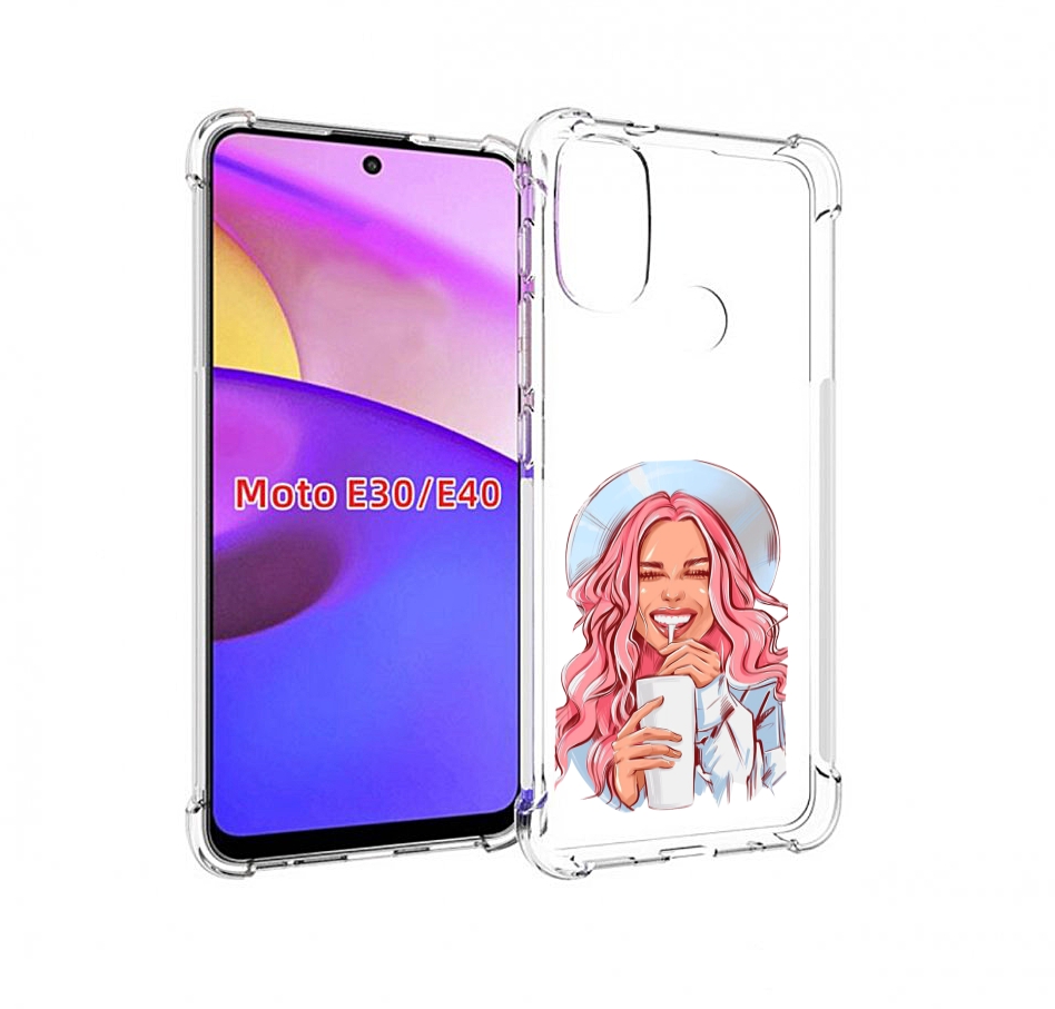 

Чехол бампер MyPads веселая-девушка-модель женский для Motorola, Прозрачный, Tocco